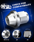 M14x1 5 Lug Nuts  13 16 Inch Hex Cone Seat Wheel Lug Nuts Compatible With Ford F