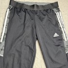 Adidas Pants Mens M Black Condivo 21 Slim Soccer Training Zip Leg Primeblue A2