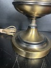 Vintage Brass Electric Oil Style Table Lamp 10  Glass Shade Fitter