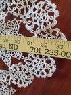 Vintage Huge Tatted Doily 33  Round Tablecloth Hand Tatting
