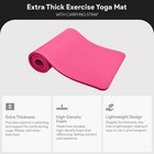 Balancefrom Gocloud 1  Extra Thick Exercise Yoga Mat With Carrying Strap  Pink