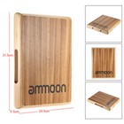 Ammoon Compact Travel Cajon Flat Hand Drum Zebra Wood 31 5   24 5   4 5cm N9p3