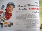 Fantastic 1952 Lionel Train Catalog W  Excitied Boy On Cover W  Train Display  
