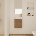 16  Wall Mounted Bathroom Vanity With Sink  Soft Close Doors