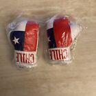 Chile Country Flag Mini Boxing Gloves Pair Keychains