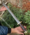 32 Inch Custom Handmade Damascus Steel Dagger Sword Dragon Warrior V50