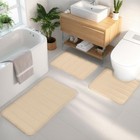 Ainahyva Memory Foam Bathroom Rugs Sets 3 Piece  Extra Soft Absorbent Non Slip B
