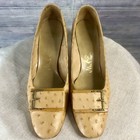 Vintage 1960 s Rare Genuine Ostrich Women s Heels Pumps Shoes Size 9 Mr  Easton