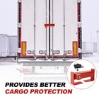 Steel Cargo Door Lock Shipping Container Lock W  2 Keys Heavy Duty Security Red