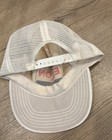 Vintage Exxon Moor Oils Mesh Snapback Trucker Hat Usa Made White Advertising Cap