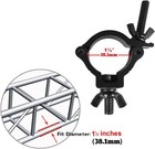 10 Pack 1-1 2  Od Stage Lighting Clamps  Quick Lock Aluminum Dj Truss Mount  Hea
