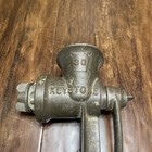Vtg Keystone 30 Hand Crank Meat Grinder Boyertown Usa Wooden Handle Cast Iron