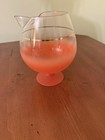Vintage Mcm Orange Blendo Footed Cocktail Pitcher snifter