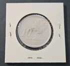 Brazil 10 Cruzeiros 1975 - Silver Coin - Km 588  - 10th Anniversary Central Bank