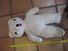 Antique Teddy Bear Straw Stuffed Glass Eyes Cloth  Nose Jointed Large  26   