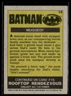 1989 Topps Batman Movie Trading Card  14 Mugged 