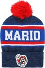 Super Mario Bros Nintendo Knit Hat   Ski Gloves Set Cuffed Pom Beanie Nwt  30
