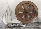 Vintage Bronze Butterfly Vent -  Vent Boat Marine Nautical Dorade Cowl 6 25  