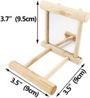 Bird Mirror Swing  Parrot Cage Toys  Hanging Play With For Macaw African Greys