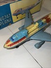 Vintage Boeing 747 Jet Plane Big Toy Box Simpons Sears 58003 Made In Japan Parts