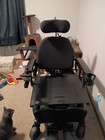 Rehab Medical Electric Power Wheelchair 6-wheel W  Joystick  Headrest  Cup