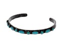 6 75 Vintage Navajo Bracelet Cuff 925 Sterling Silver Turquoise Native American