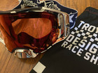 New Oakley X Troy Lee Airbrake Patriot Mx Mtb Goggle Red White W Prizm Mx Torch