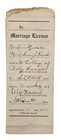 Antique 1907 Marriage License Certificate Hill County Texas Embossed Seal