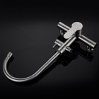 Stainless Steel Commercial Sink Faucet Wall Mount 360  rotation Kitchen Faucet Us