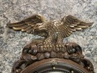 Vintage Eagle Convex Mirror Dark Gold Bronze Dart Ind 4410 Federal 16   10 