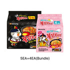  samyang  Buldak Fire Noodle Beginner Bundle - 9 Packs Set 5 Original   4 Carbo 