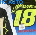 Jett Lawrence Signed  18 Custom Blue Honda Jersey - Global Authentics Coa