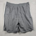 Adidas Shorts Mens 4xl Gray Essentials Fleece 3-stripes Regular Fit Stretch Nwt