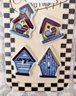 Vintage Lot Of Alma Lynne Ceramic Buttons Gardening Primitive Cottage Whimsical