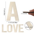 Large Wooden Letters 17 Inch Big Wooden Alphabet Letters For Wall Decor Unfin   