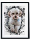 Personalised Pet Portrait Print  Watercolour Portrait  Portrait Illustrations a4