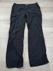 Columbia Pants Womens 14 Black Silver Ridge Stretch Omni Shade Sun Protection
