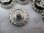 Chanel 6 Buttons   20mm   Off White Cc  Black  Silver Tone  Metal    This Is For 6