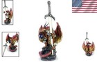 Medieval Dragon Figurine - Collectible Sculpture