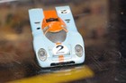 Afx Aurora Ho Slot Car  Porsche 917 Gulf Livery Race Car Body Only No Rear Panel