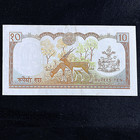 1974 Nepal 10 Rupee Banknote P-24 Almost Uncirculated 