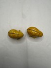 Vintage Tin Litho Wind-up Chicks Toy Pair     Japan 1950s Mechanical Tin Birds