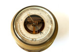 Antique Brass Wall Barometer   Thermometer By Phbn  Made In France