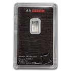 1 Gram Platinum Bar - Valcambi Suisse - 999 5 Fine In Sealed Assay