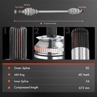 2x Front Left   Right Cv Axle Assembly For Toyota Highlander Lexus Rx350 Rx450h