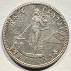 1903 Us Philippines 10 Centavos Silver Early Date Type Coin Cleaned
