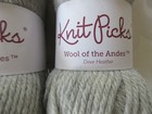 Knit Picks Wool Of The Andes Worsted Yarn Lot 10 Dove Heather 50g  110yds Ea 