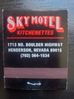 Skyline Casino Henderson Black Full Unstruck 20 Strike Matchbook