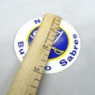 Nhl Buffalo Sabres Vintage Round 3  1980 s Team Logo Hockey Stickers Retro