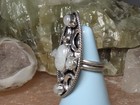 Moonstone Gemstone Statement Ring 8 5 Wicca Enchanted Amulet  Wear Your Magick 